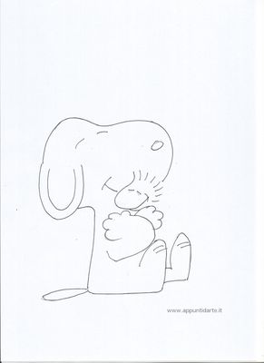 immagini disegni da colorare Snoopy