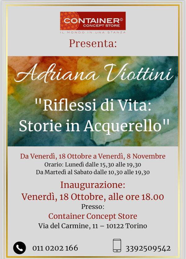 Adriana Viottini - Riflessi di Vita, Storie in Acquarello